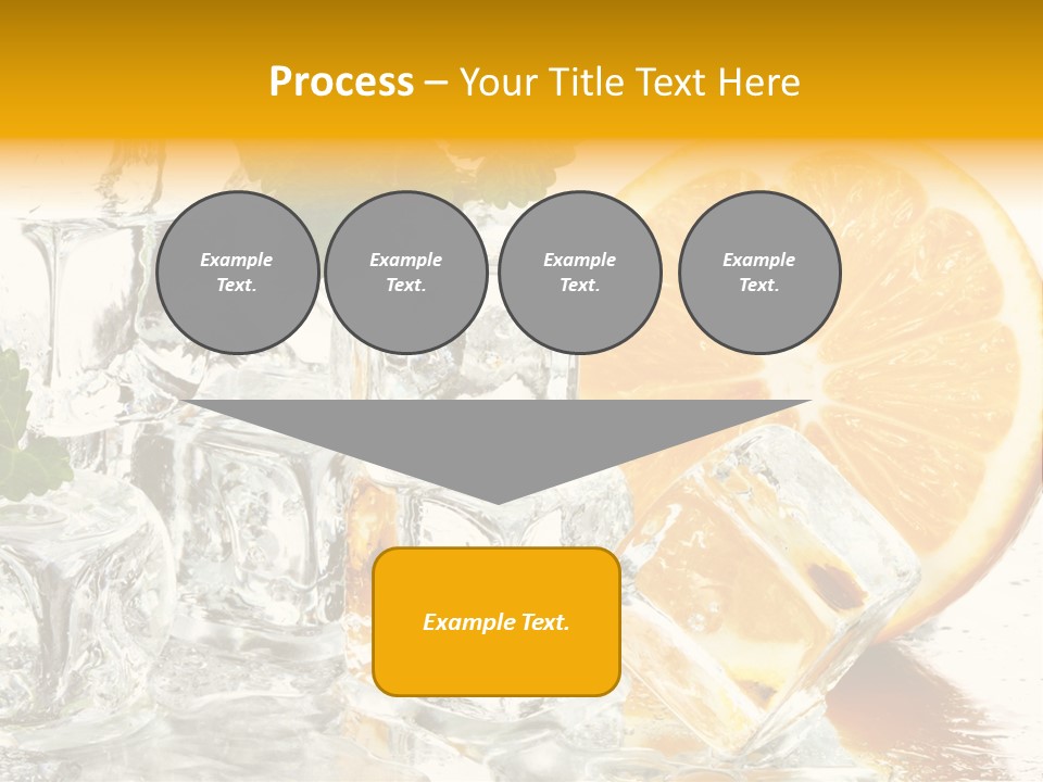 Orange Ice PowerPoint Template