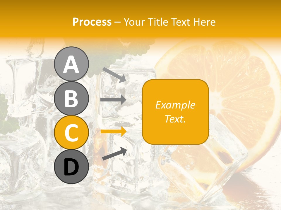 Orange Ice PowerPoint Template