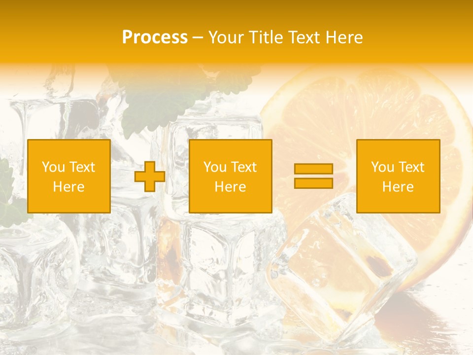 Orange Ice PowerPoint Template