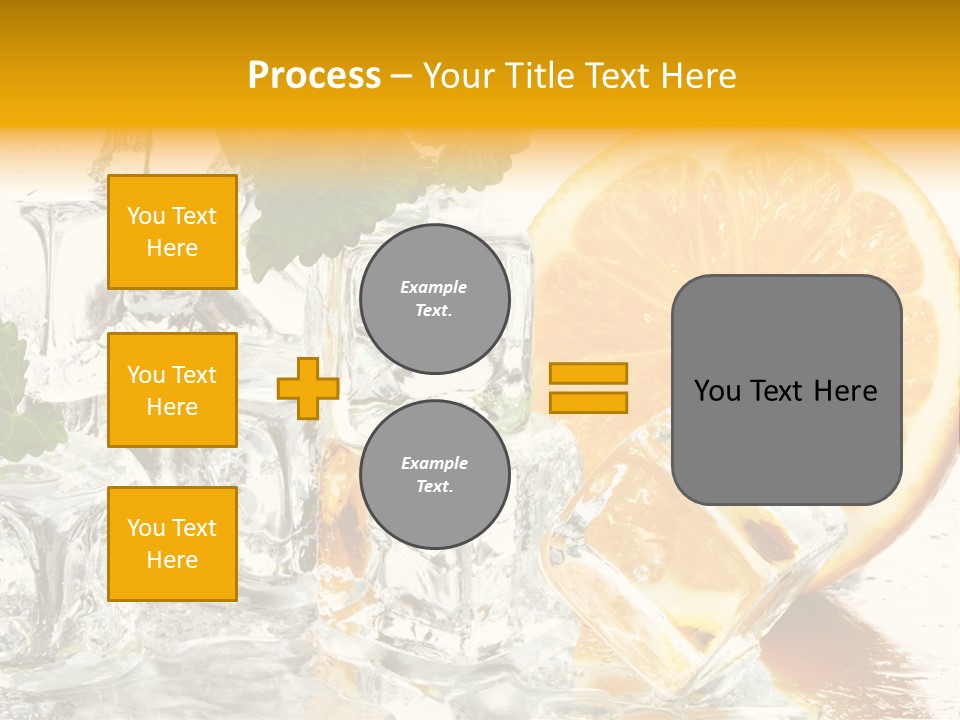 Orange Ice PowerPoint Template