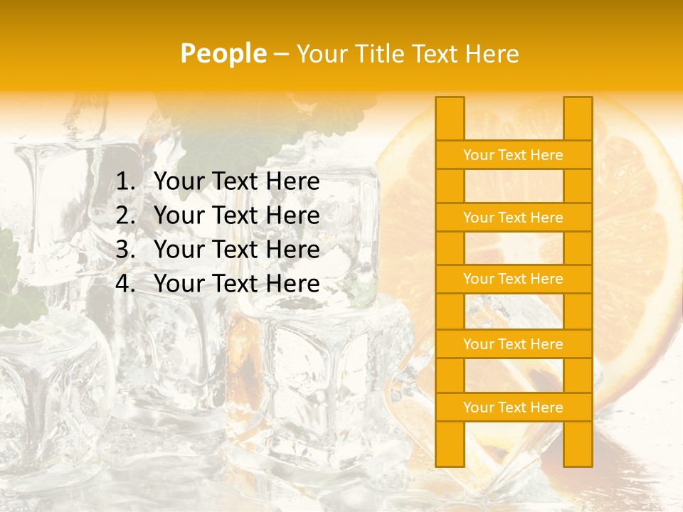 Orange Ice PowerPoint Template