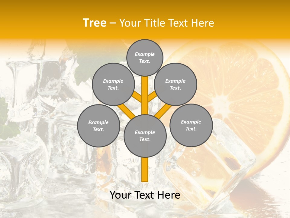 Orange Ice PowerPoint Template