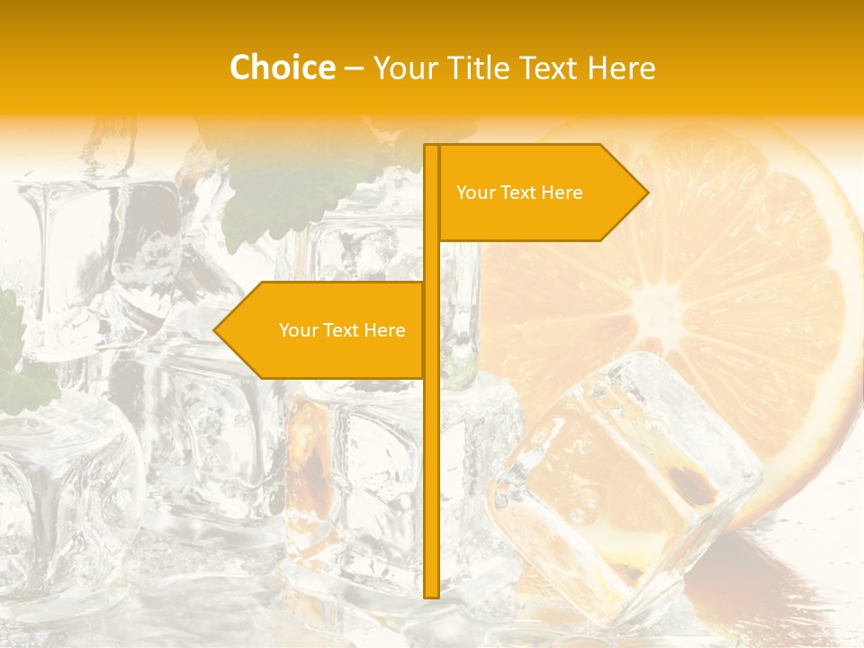 Orange Ice PowerPoint Template