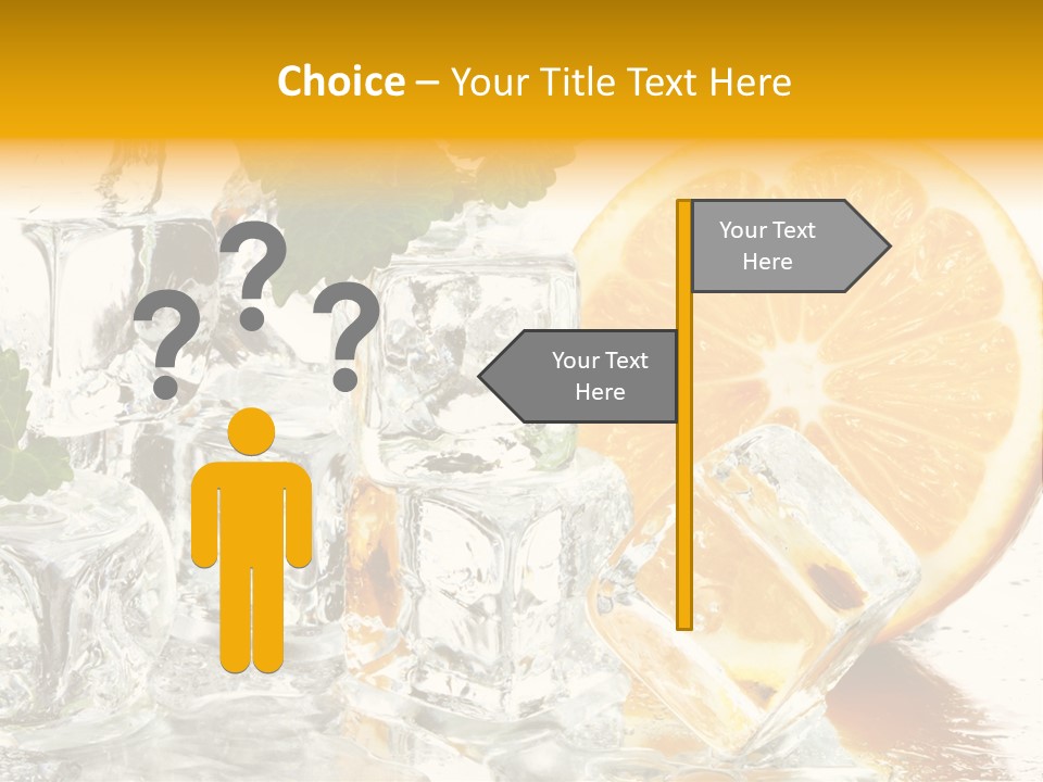 Orange Ice PowerPoint Template