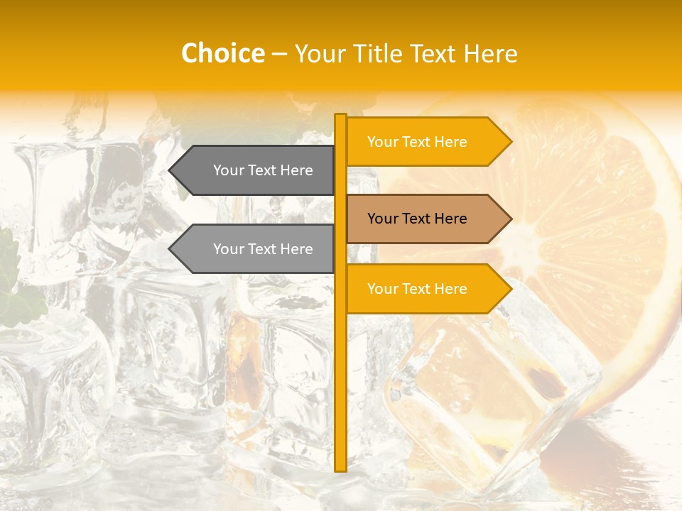 Orange Ice PowerPoint Template