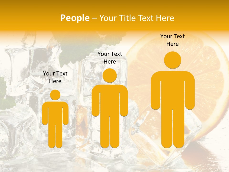 Orange Ice PowerPoint Template