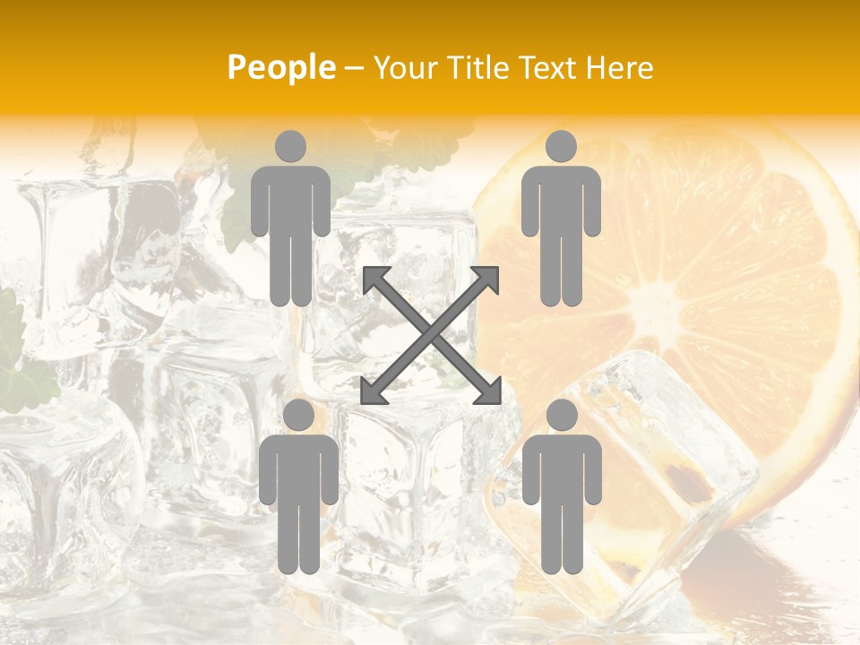 Orange Ice PowerPoint Template