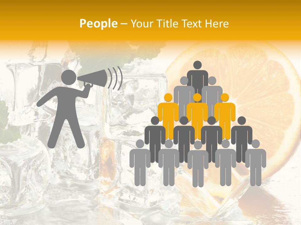 Orange Ice PowerPoint Template