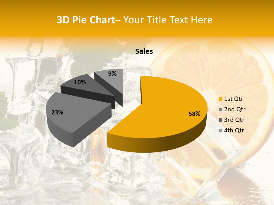 Orange Ice PowerPoint Template