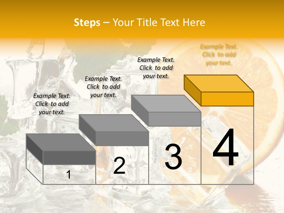 Orange Ice PowerPoint Template