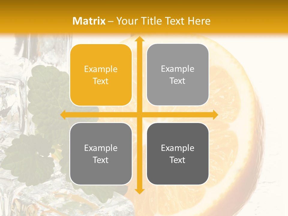 Juice Ingredient Dew PowerPoint Template
