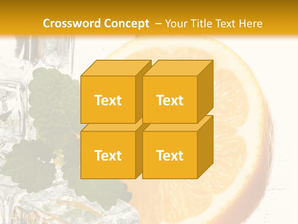 Juice Ingredient Dew PowerPoint Template