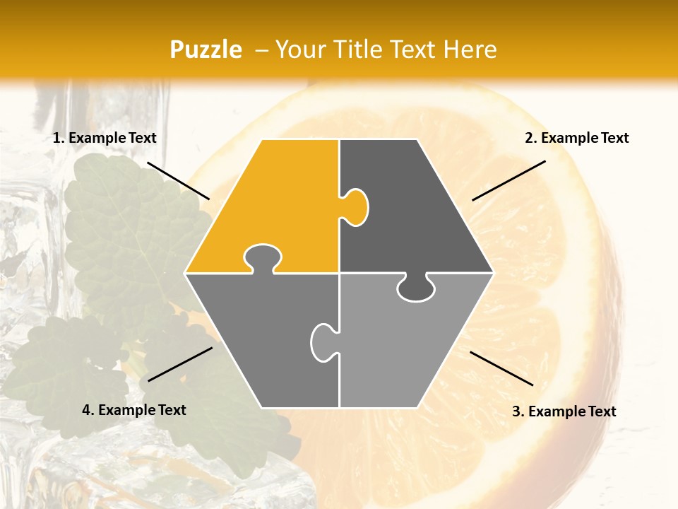 Juice Ingredient Dew PowerPoint Template