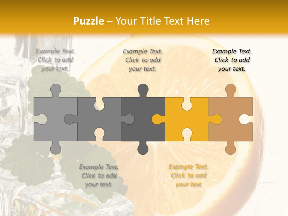 Juice Ingredient Dew PowerPoint Template