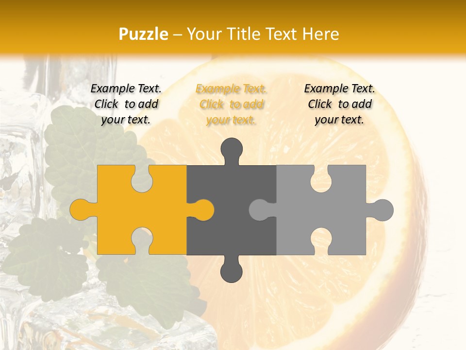 Juice Ingredient Dew PowerPoint Template