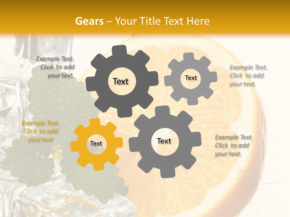 Juice Ingredient Dew PowerPoint Template