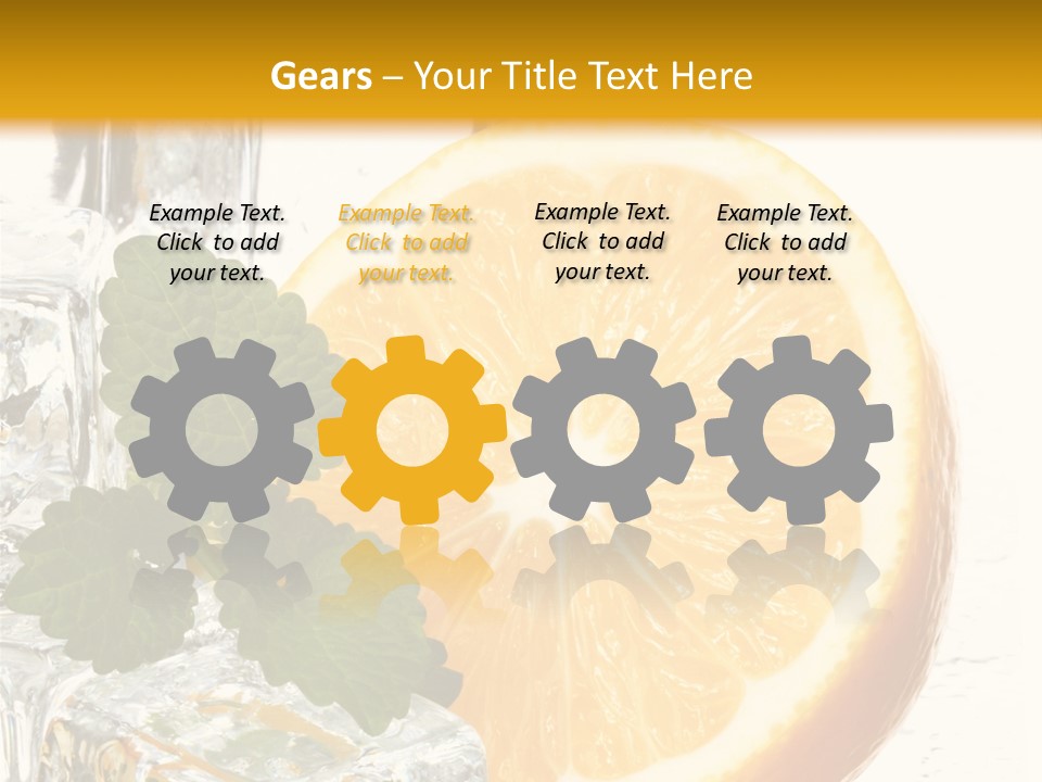 Juice Ingredient Dew PowerPoint Template