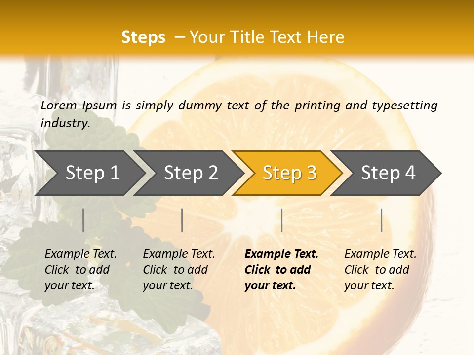 Juice Ingredient Dew PowerPoint Template