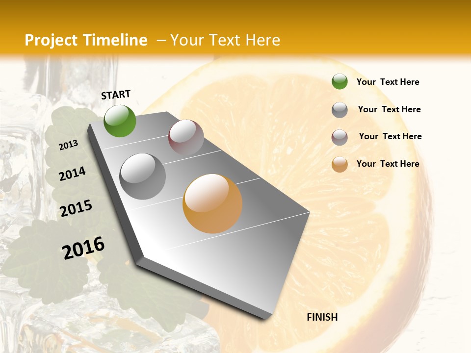 Juice Ingredient Dew PowerPoint Template
