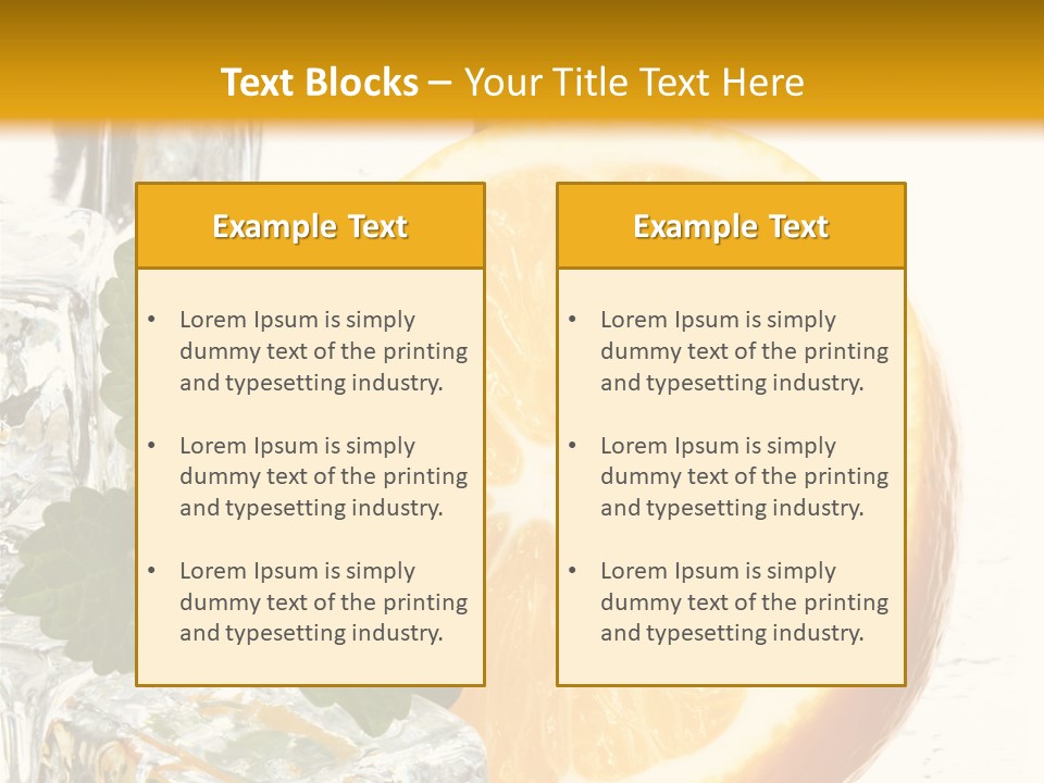 Juice Ingredient Dew PowerPoint Template