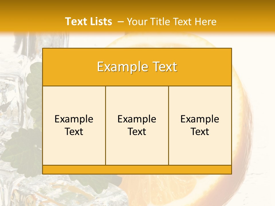 Juice Ingredient Dew PowerPoint Template
