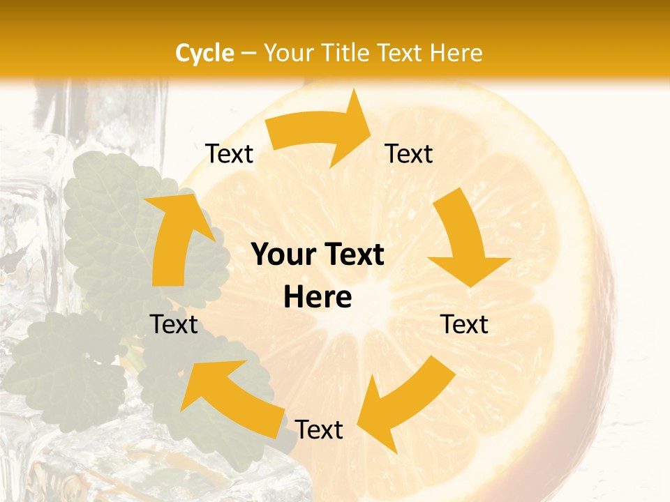 Juice Ingredient Dew PowerPoint Template