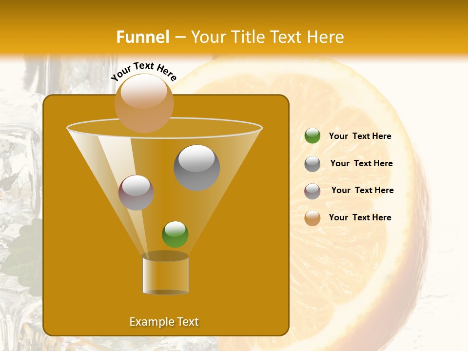 Juice Ingredient Dew PowerPoint Template