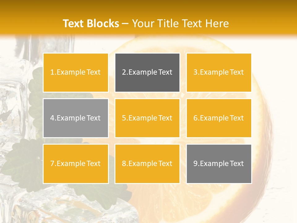 Juice Ingredient Dew PowerPoint Template