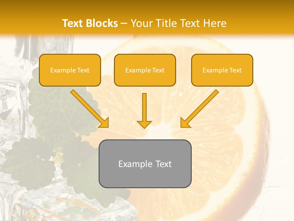 Juice Ingredient Dew PowerPoint Template