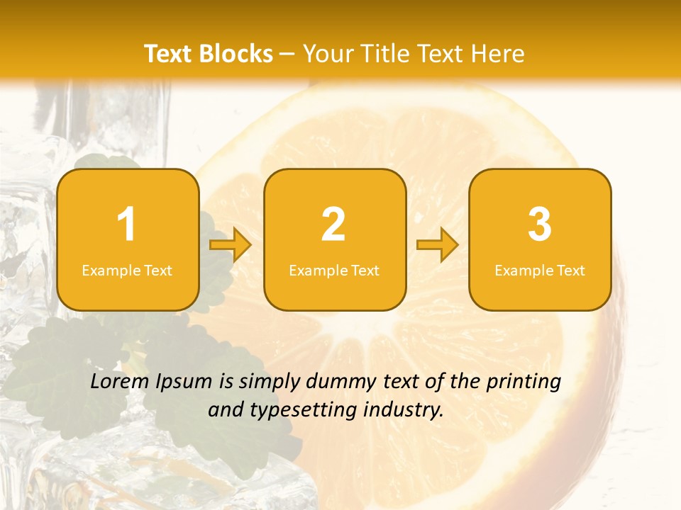 Juice Ingredient Dew PowerPoint Template