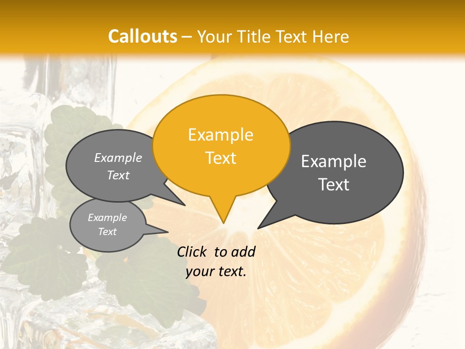 Juice Ingredient Dew PowerPoint Template