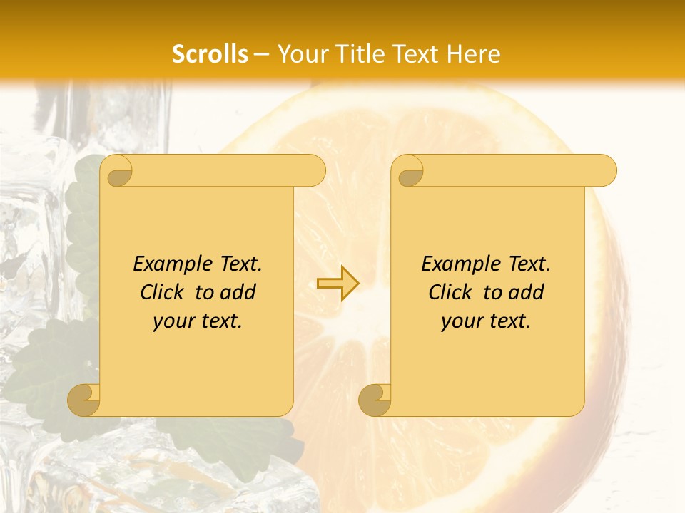 Juice Ingredient Dew PowerPoint Template