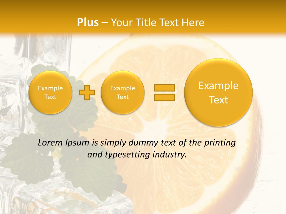 Juice Ingredient Dew PowerPoint Template