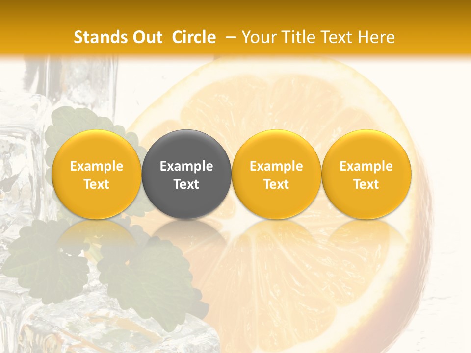 Juice Ingredient Dew PowerPoint Template