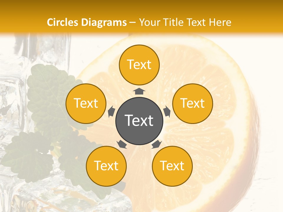 Juice Ingredient Dew PowerPoint Template