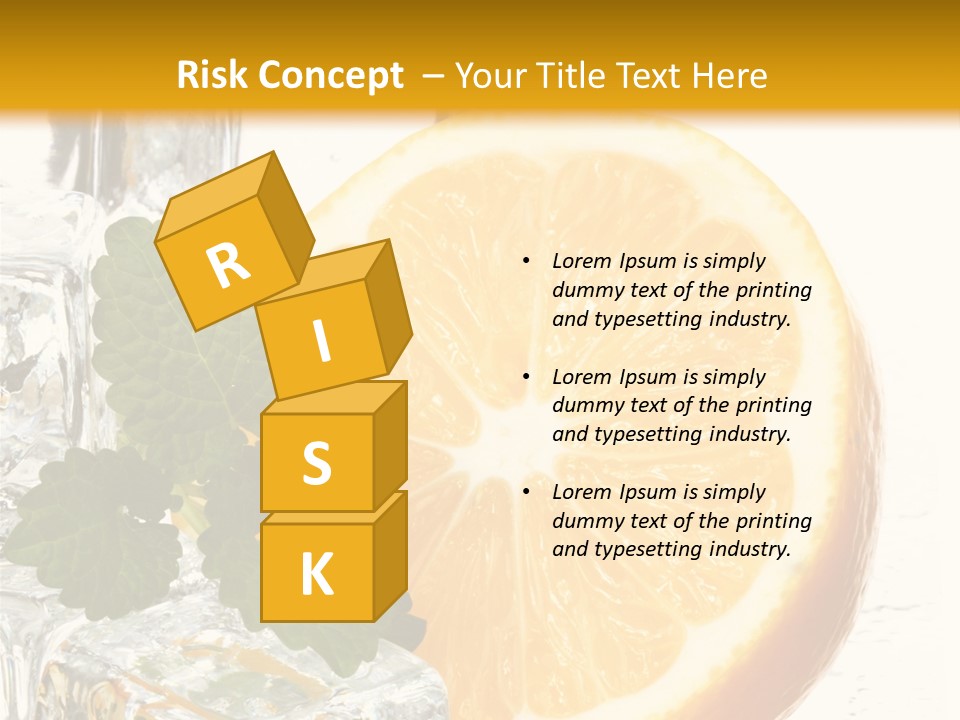 Juice Ingredient Dew PowerPoint Template