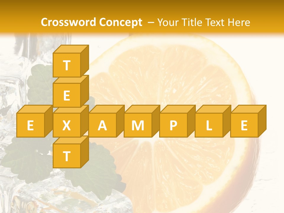 Juice Ingredient Dew PowerPoint Template