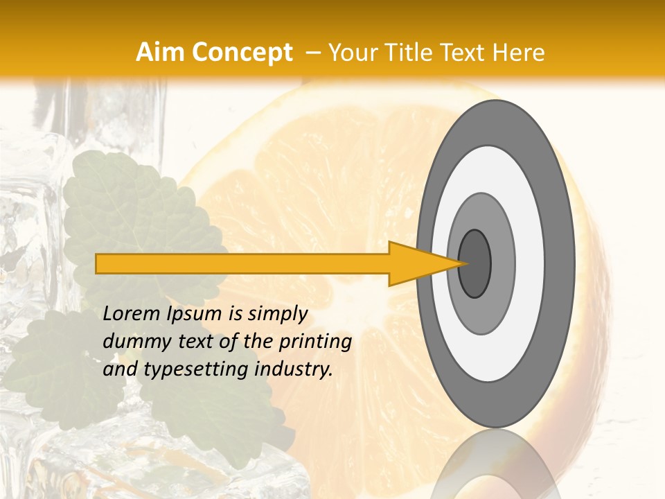Juice Ingredient Dew PowerPoint Template