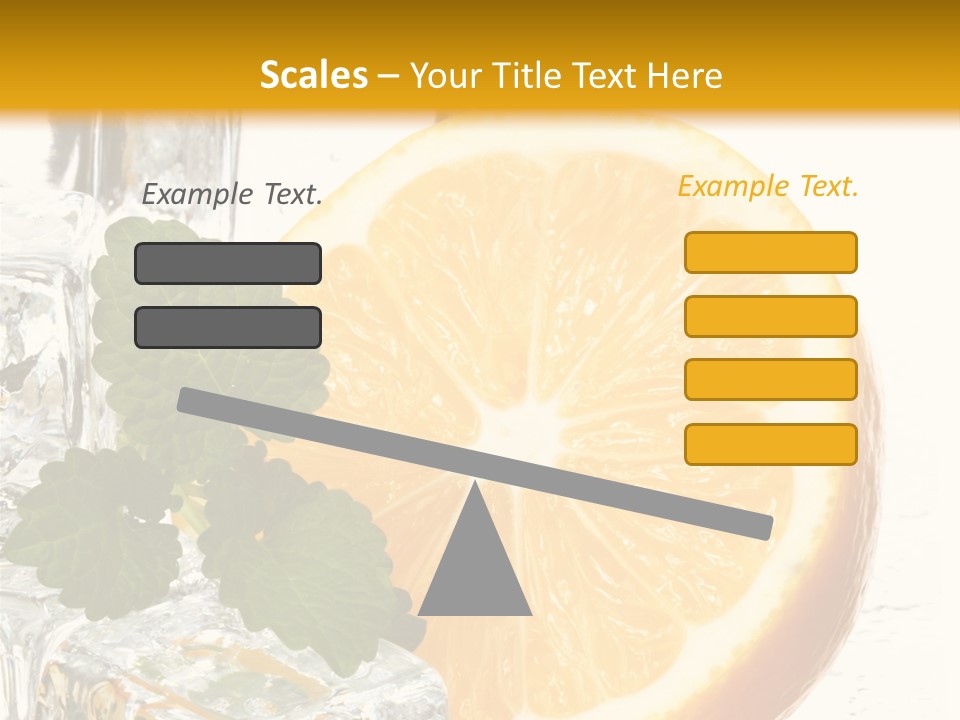 Juice Ingredient Dew PowerPoint Template