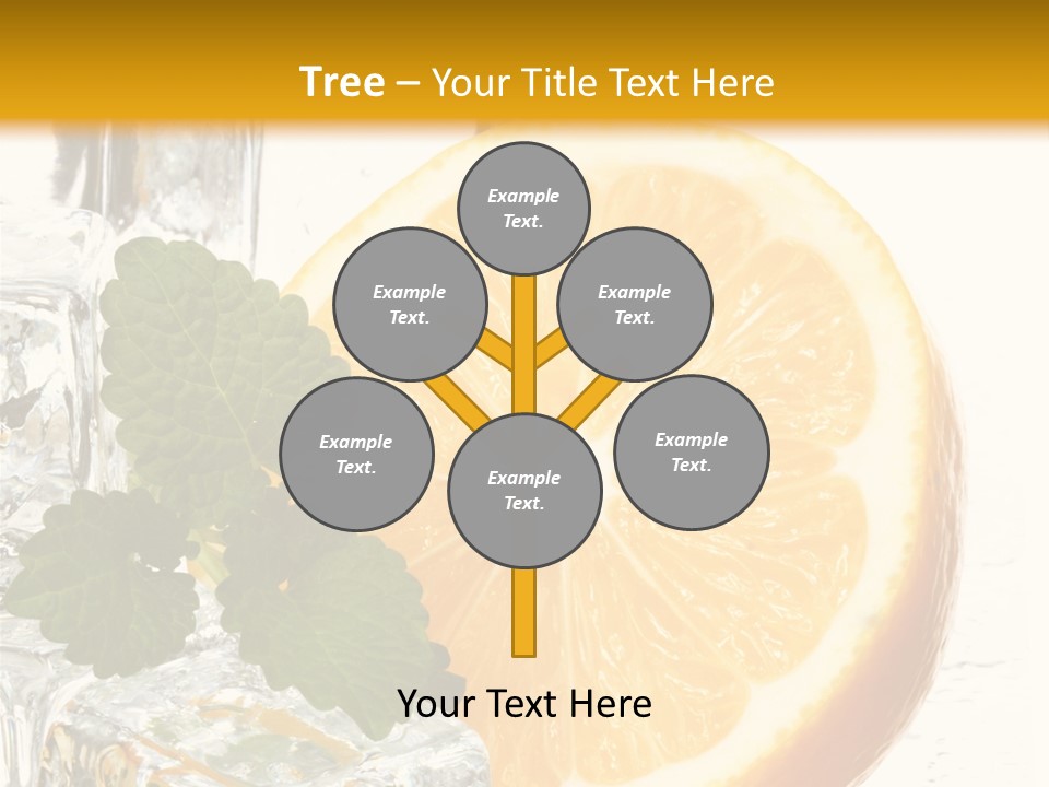 Juice Ingredient Dew PowerPoint Template