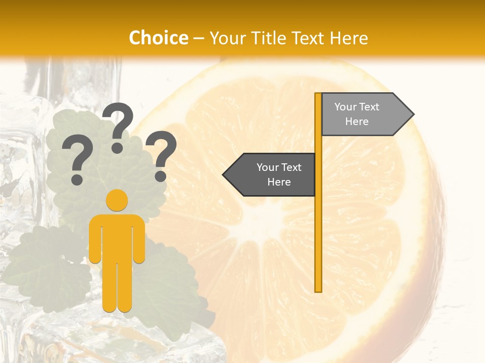 Juice Ingredient Dew PowerPoint Template
