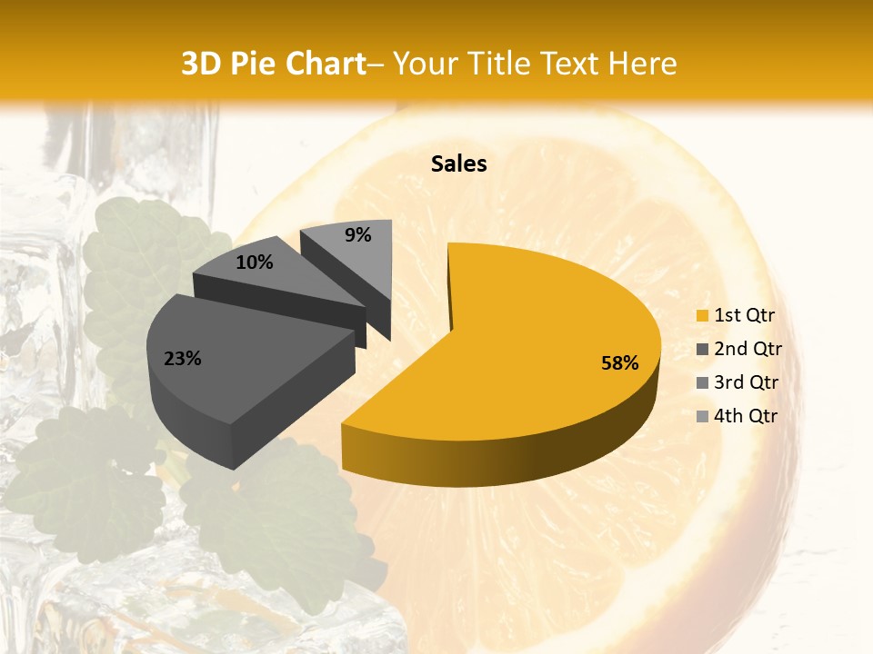 Juice Ingredient Dew PowerPoint Template