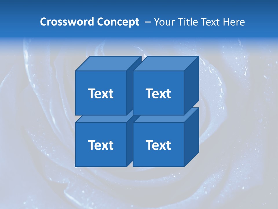 Blue Roses PowerPoint Template