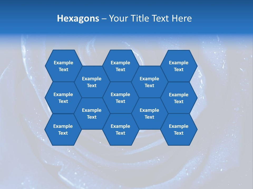 Blue Roses PowerPoint Template