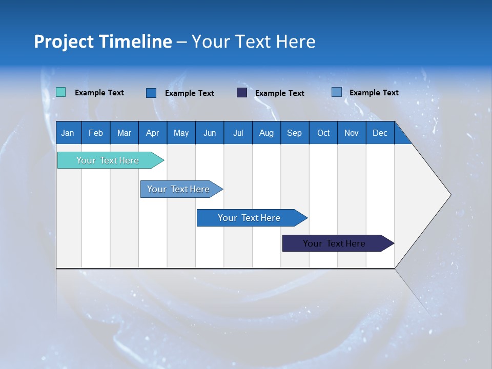 Blue Roses PowerPoint Template