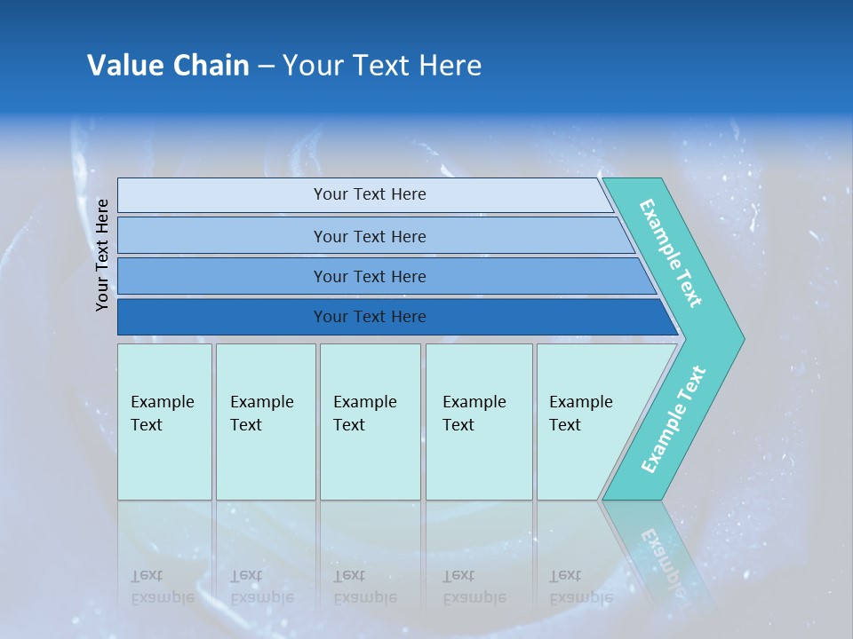 Blue Roses PowerPoint Template
