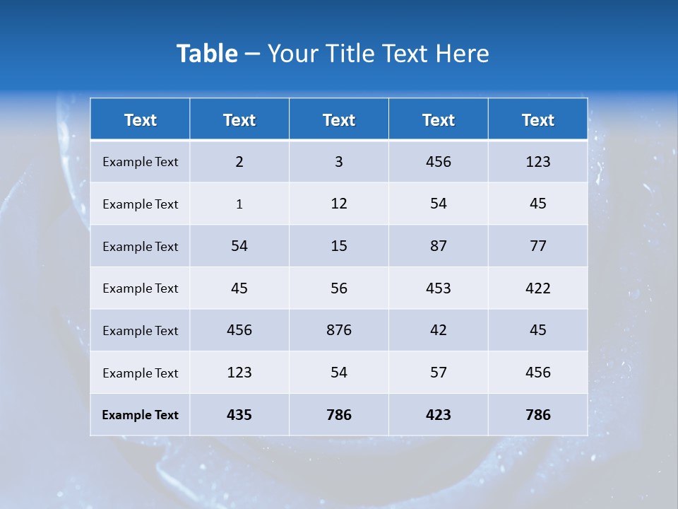 Blue Roses PowerPoint Template