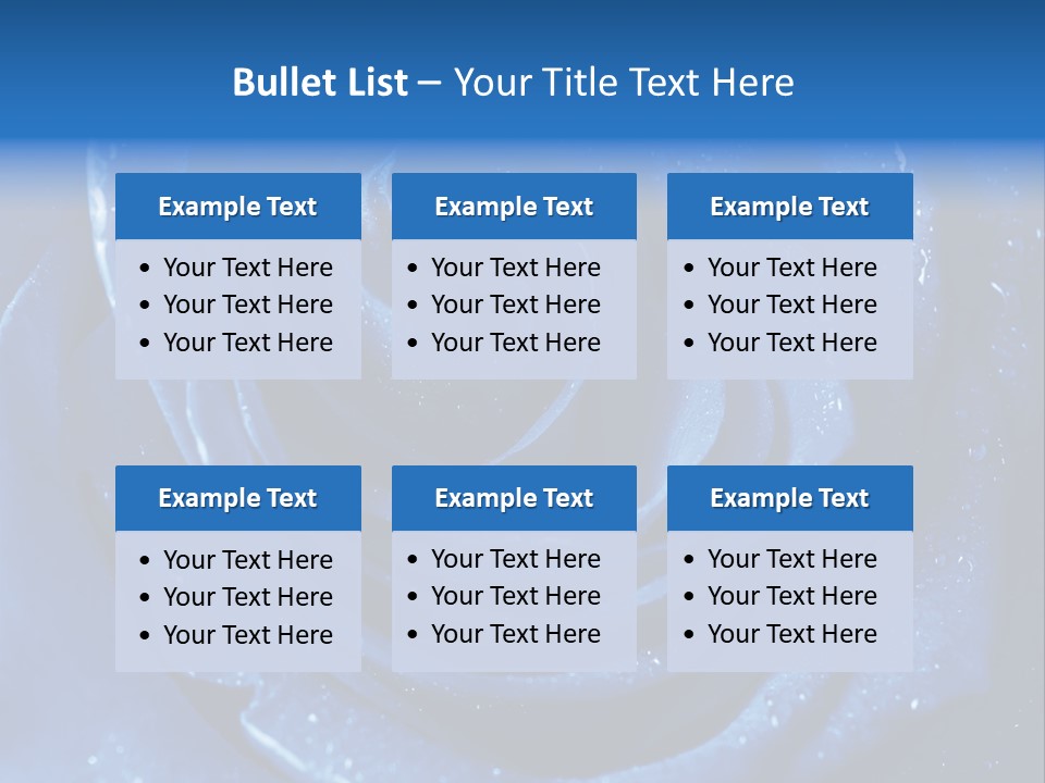 Blue Roses PowerPoint Template