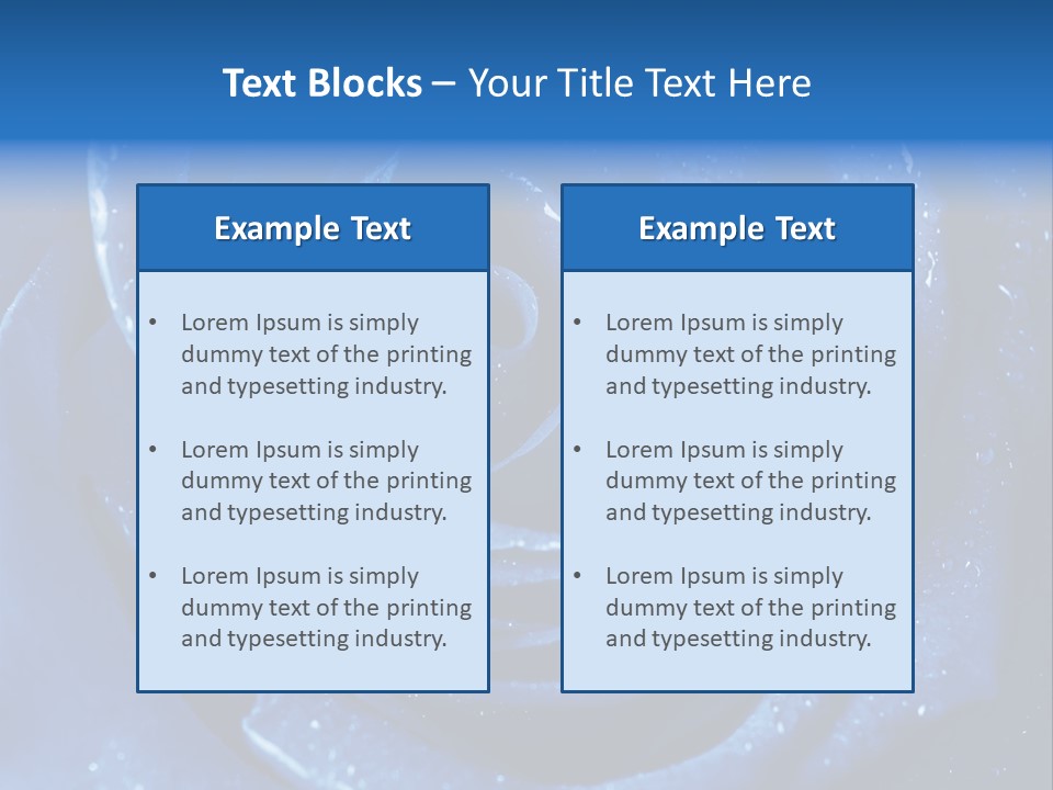 Blue Roses PowerPoint Template