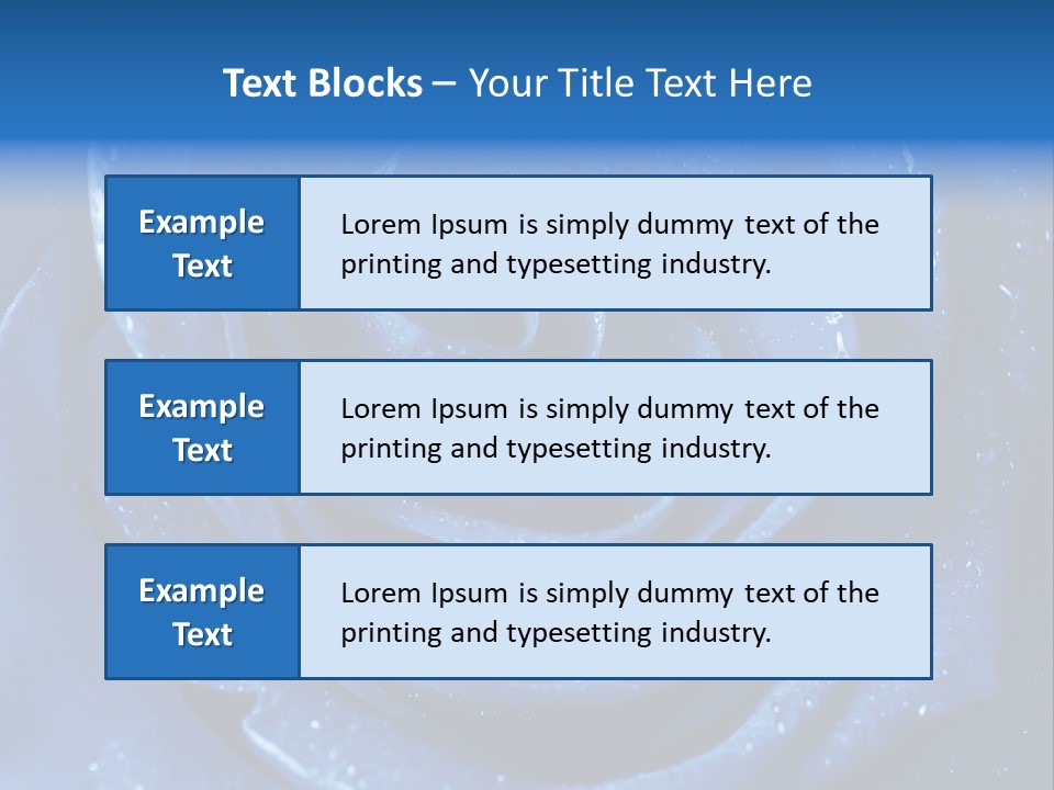 Blue Roses PowerPoint Template